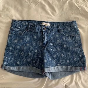 Floral denim shorts | Forever 21